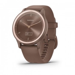 Garmin vívomove® Sport, Cocoa Case and Silicone Band with Peach Gold Accents